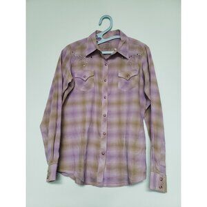 Twenty X Pearl Snap Shirt Women's S Long Sleeve Multicolor Embroidered Metal